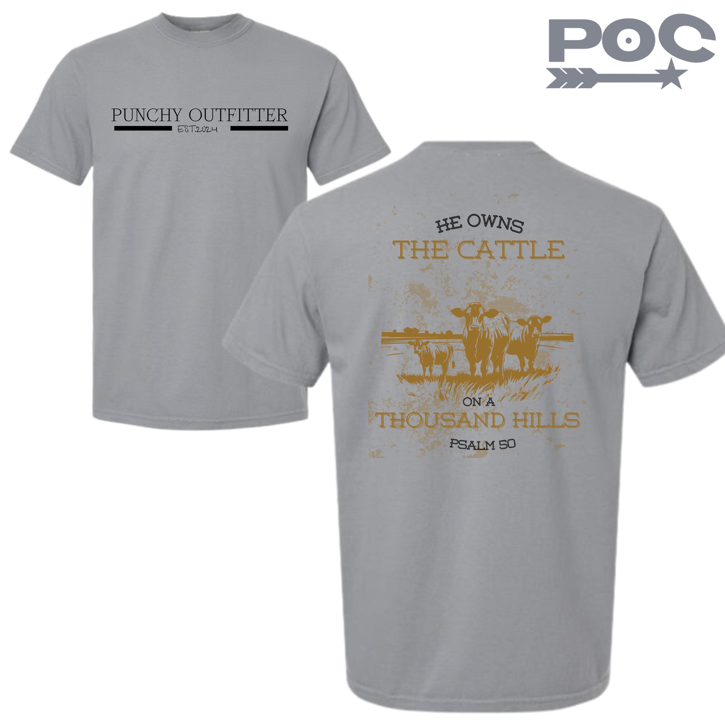 Psalm 50 "CATTLE COME HOME" Tee